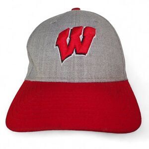 New Era‎ University of Wisconsin Badgers Strapback Hat Grey / Red Youth OS